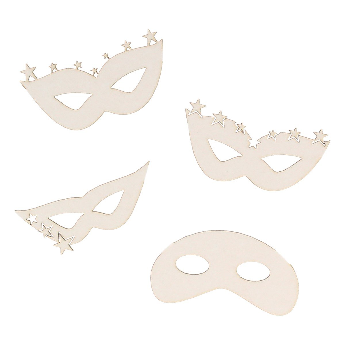 EKO-DECO, karnawałowe maski, 4 sztuki