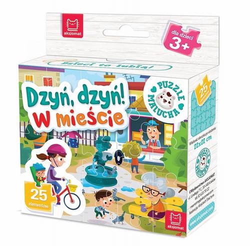 Aksjomat Puzzle malucha 25 elementów. Dzyń, dzyń! W mieście