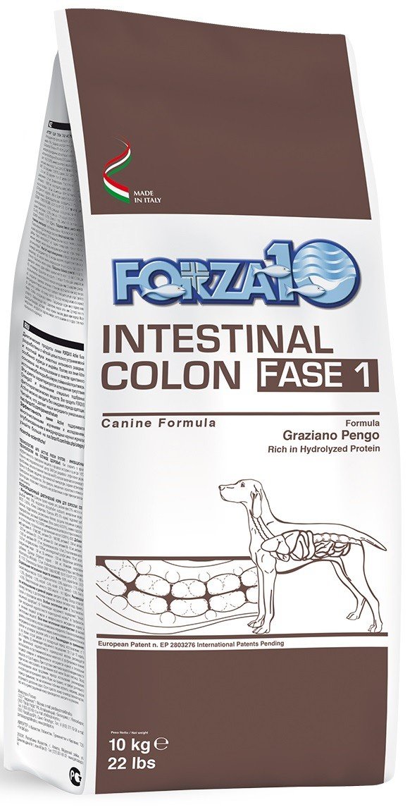Karma sucha dla psa FORZA10 Intestinal Colon Fase 1, 10 kg.