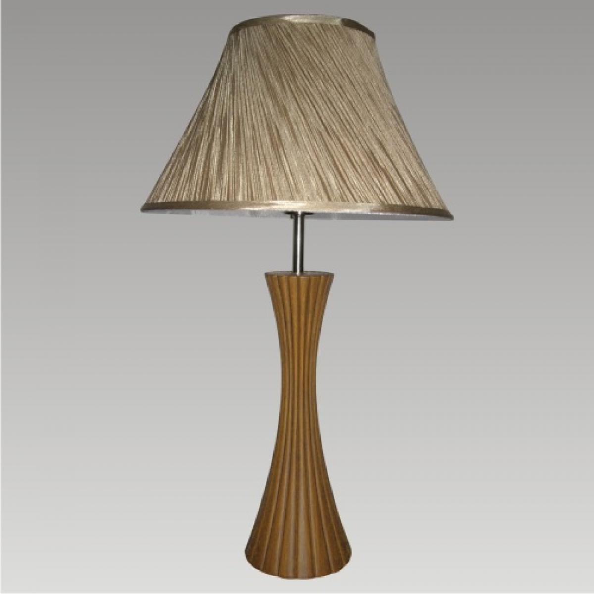 Prezent Lampa stołowa SIGLO wiśniowe drewno