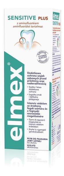 Elmex Sensitive płyn do płukania jamy ustnej dla wrażliwych zębów 400 ml