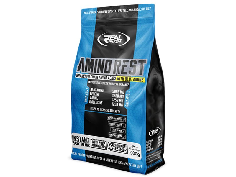 Real Pharm Suplement aminokwasowy, Amino Rest, wiśniowy, 1000 g