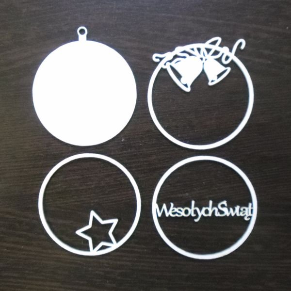 EKO-DECO, zestaw bombek 3D, kartonowy