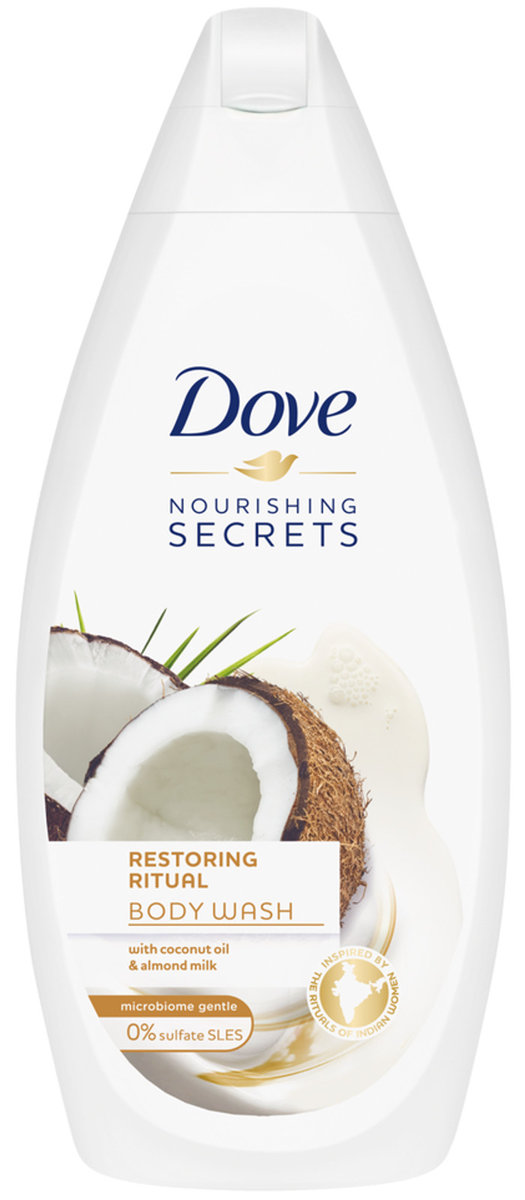 Dove Dove Dove żel pod prysznic Nourishing Secrets Restoring Ritual Coconut Oil & Almond Milk 500ml