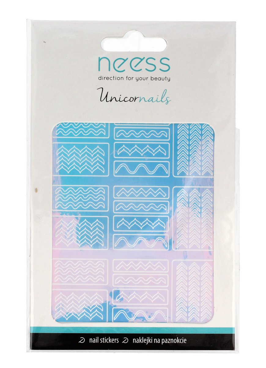Neess Naklejki na paznokcie Zygzaki 3694