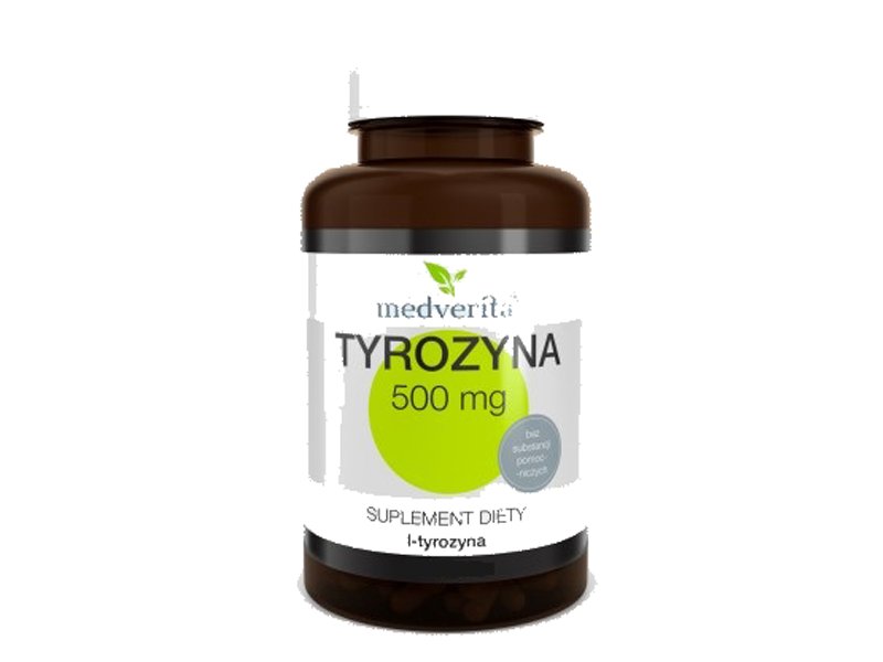 Medverita MEDVERITA, Tyrozyna, 500 mg, 100 kapsułek