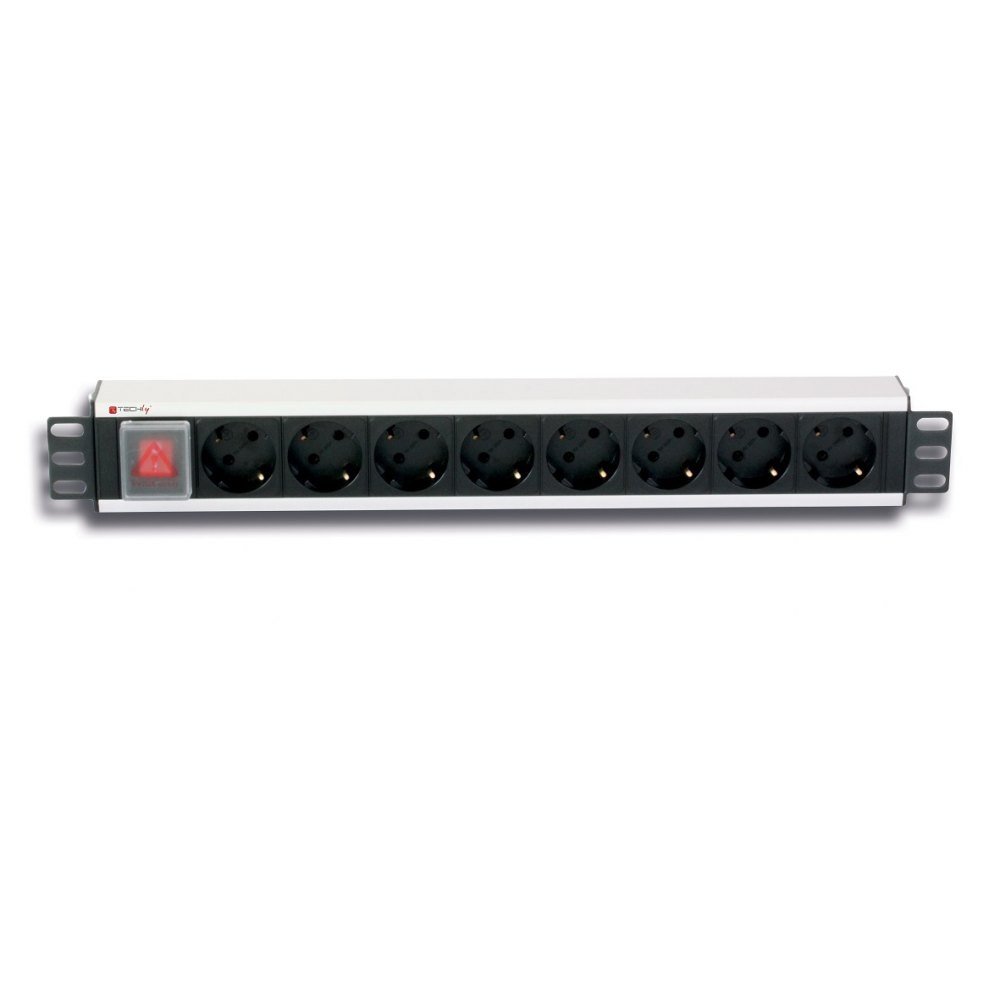 Listwa zasilająca rack 19cali 1,5U 250V/16A 8x Sch