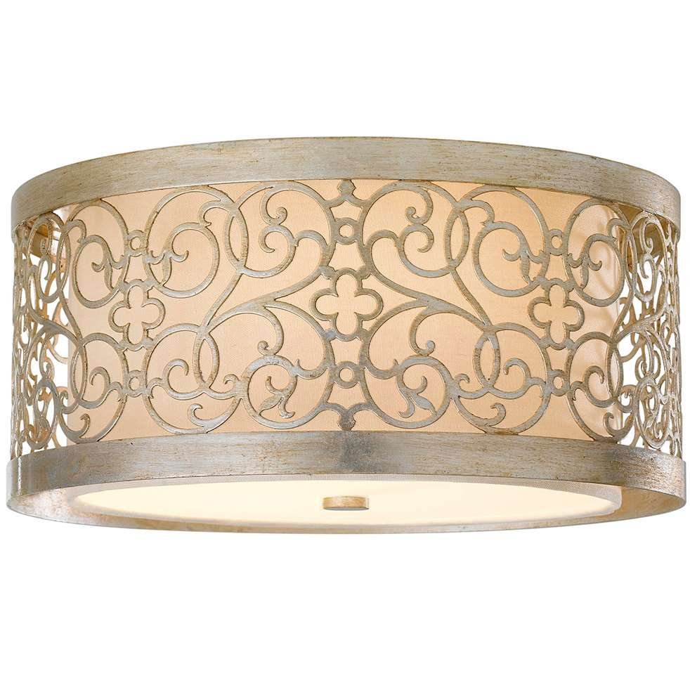 Elstead Lighting Arabesque Flush FE/ARABESQUE/F Elstead Plafon stylowa abażurowa FE/ARABESQUE/F)