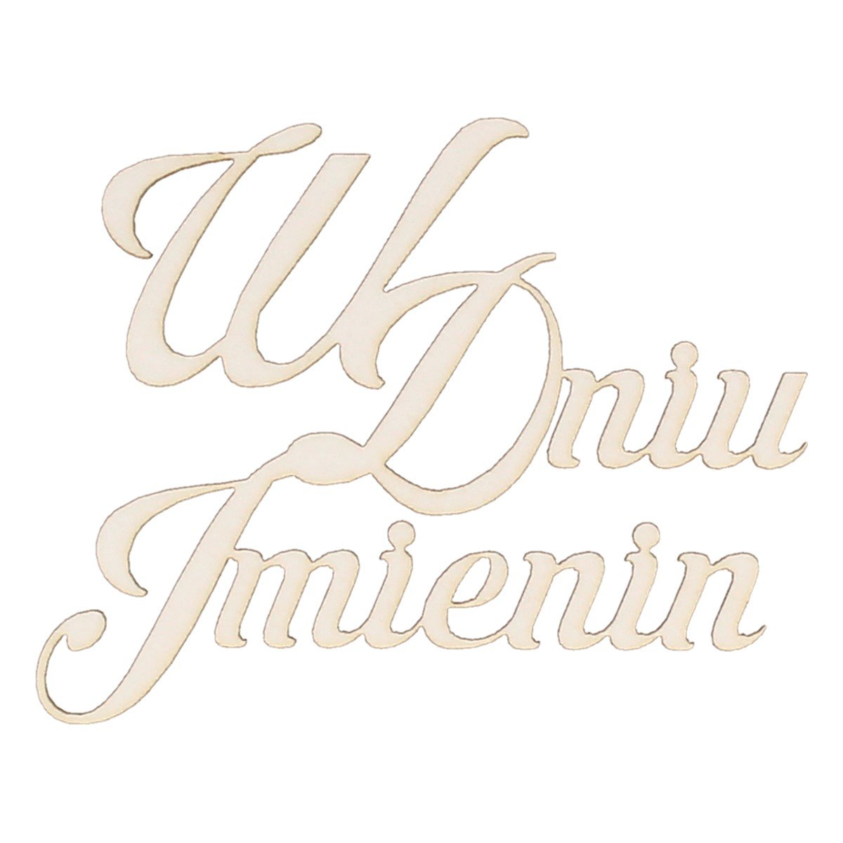 EKO-DECO, napis, w dniu imienin, 2 sztuki