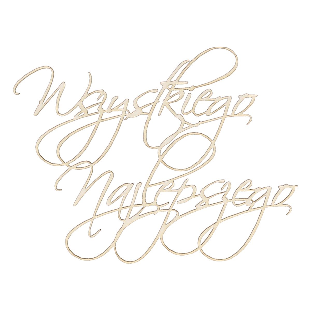 EKO-DECO, napis, wszystkiego najlepszego, 2 sztuki