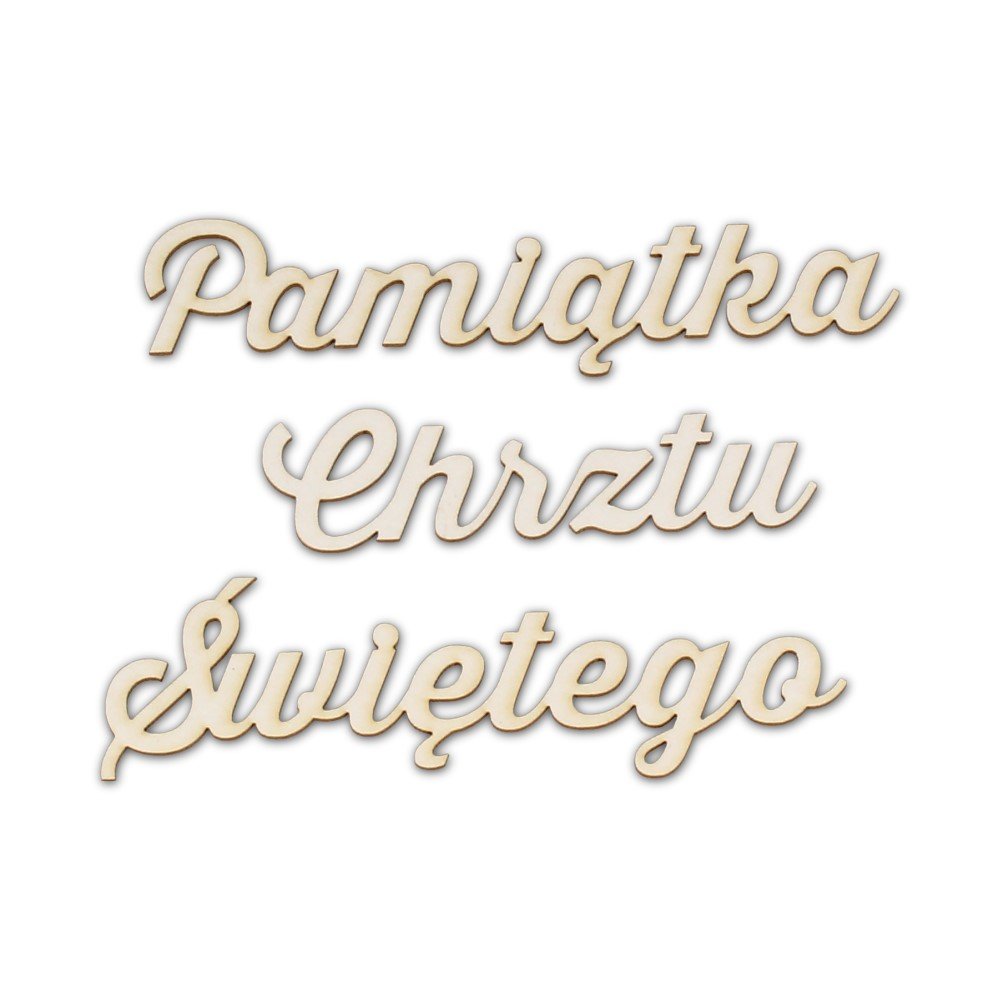 EKO-DECO, napis, pamiątka chrztu świętego