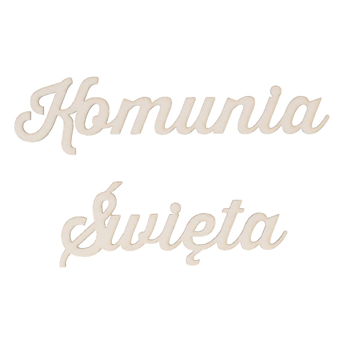 EKO-DECO, napis, komunia święta