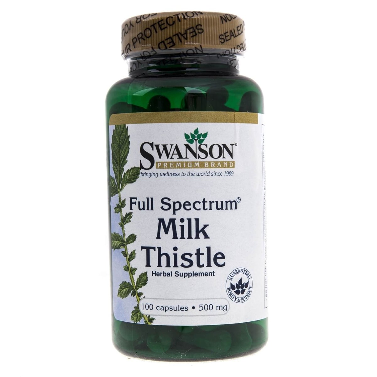 SWANSON Ostropest Plamisty (Full Spectrum Milk Thistle) 500mg 100 kaps.