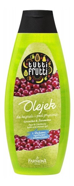 Tutti Frutti Gruszka & Żurawina olejek do kąpieli i pod prysznic 425ml