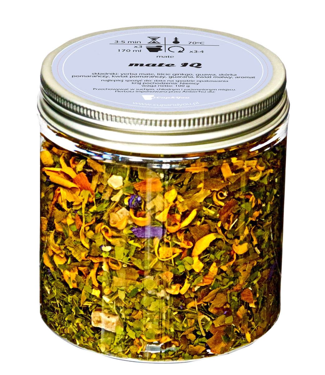 Herbata Yerba Mate smakowa CUP&YOU, IQ, 100 g
