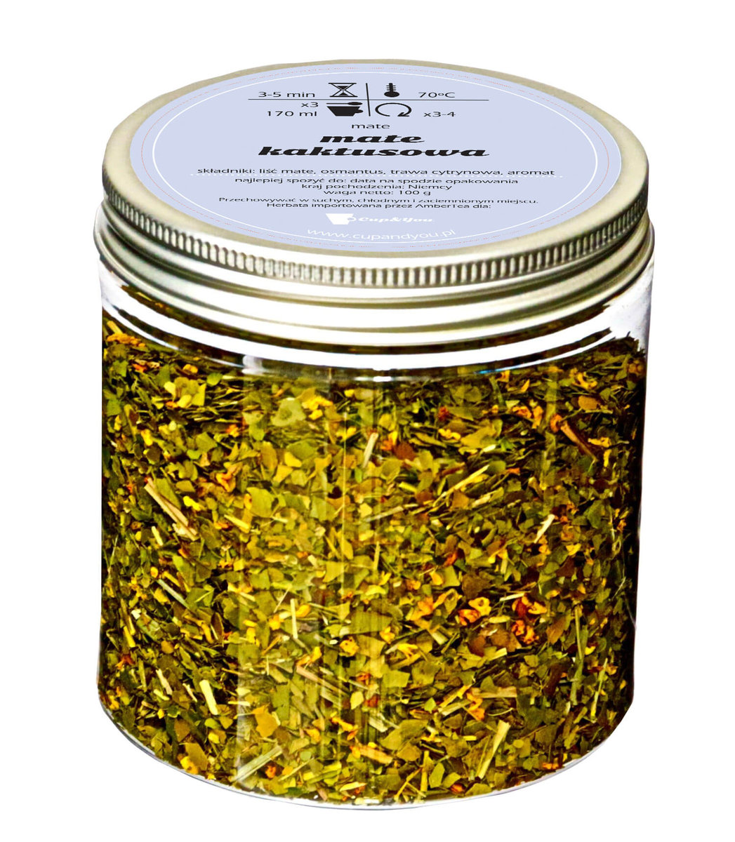 Herbata Yerba Mate smakowa CUP&YOU, kaktusowa, 120 g