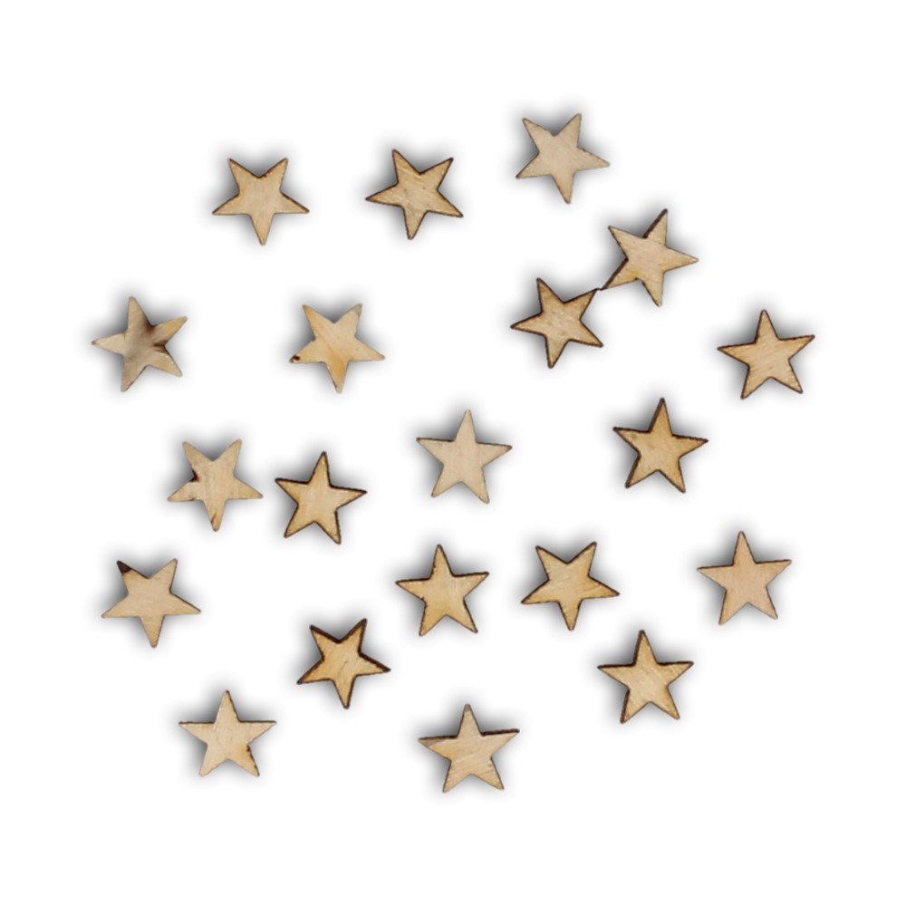 EKO-DECO, drewniane gwiazdki, 20 sztuk