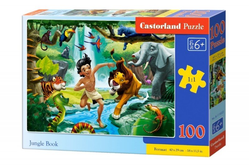 Castorland Puzzle 100 elementów. Księga dżungli