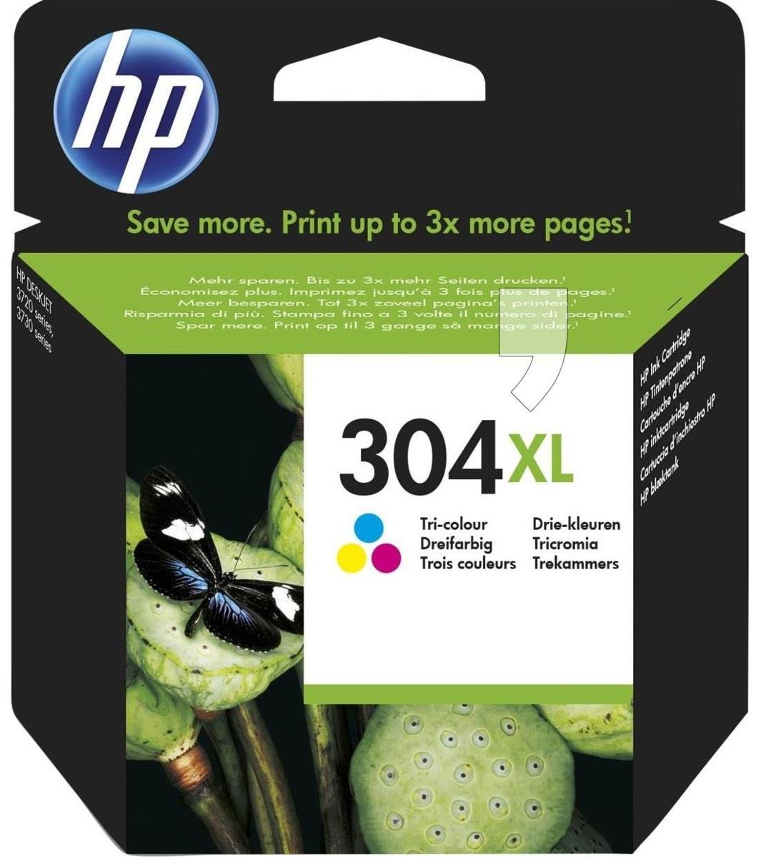 Tusz HP 304XL/N9K07AE, tri-color, 7 ml