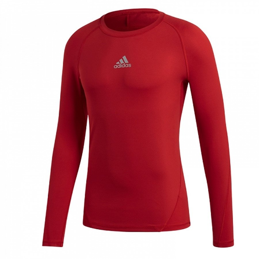 adidas Adidas Alpha Skin Training Shirt dziecięcy, czerwony, 116 CW7321