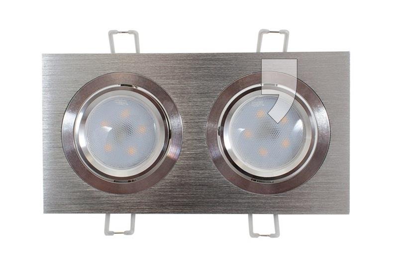 Фото - Інші електротовари OPRAWA+ŻARÓWKA LED ABILITE B.CIEPŁA GU10 9,6W/230V 2X370LM 120° PODWÓJNA K