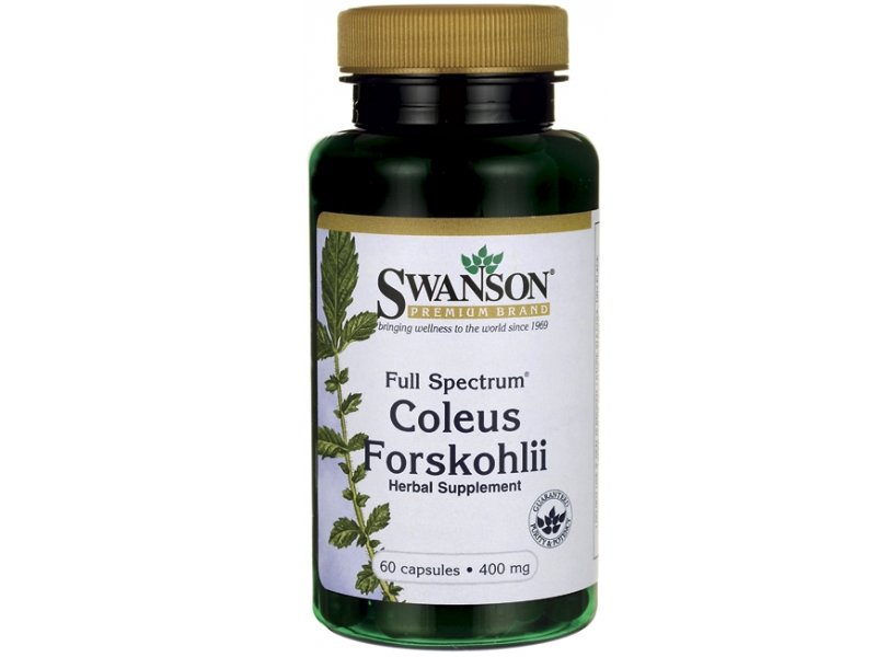 SWANSON FS Coleus Forskohlii, 400mg, 60 kapsułek