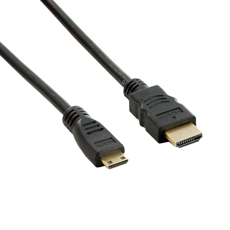 4World Kabel MINI HDMI - HDMI1.5 m czarny (06655)