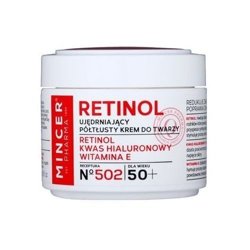 Фото - Крем і лосьйон Retinol Ujędrniający, półtłusty krem do twarzy 50+, MINCER PHARMA, 50 ml 