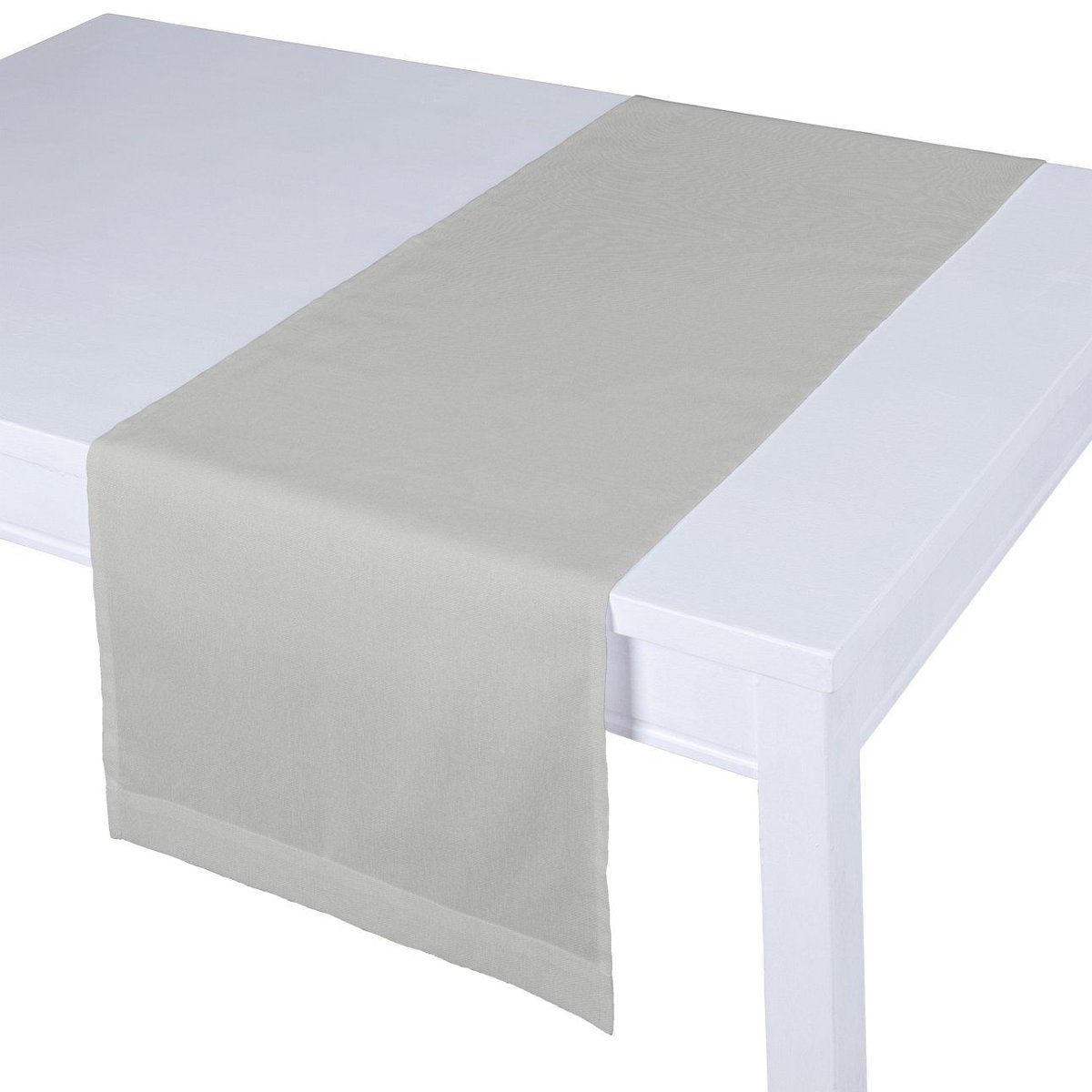Dekoria pl pl Bieżnik prostokątny gołębi srebrny z połyskiem 40 × 130 cm Damasco 410-141-77