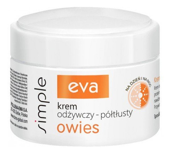 Pollena Eva Eva Simple Krem Odżywczy Półtłusty Z Owsem 50Ml