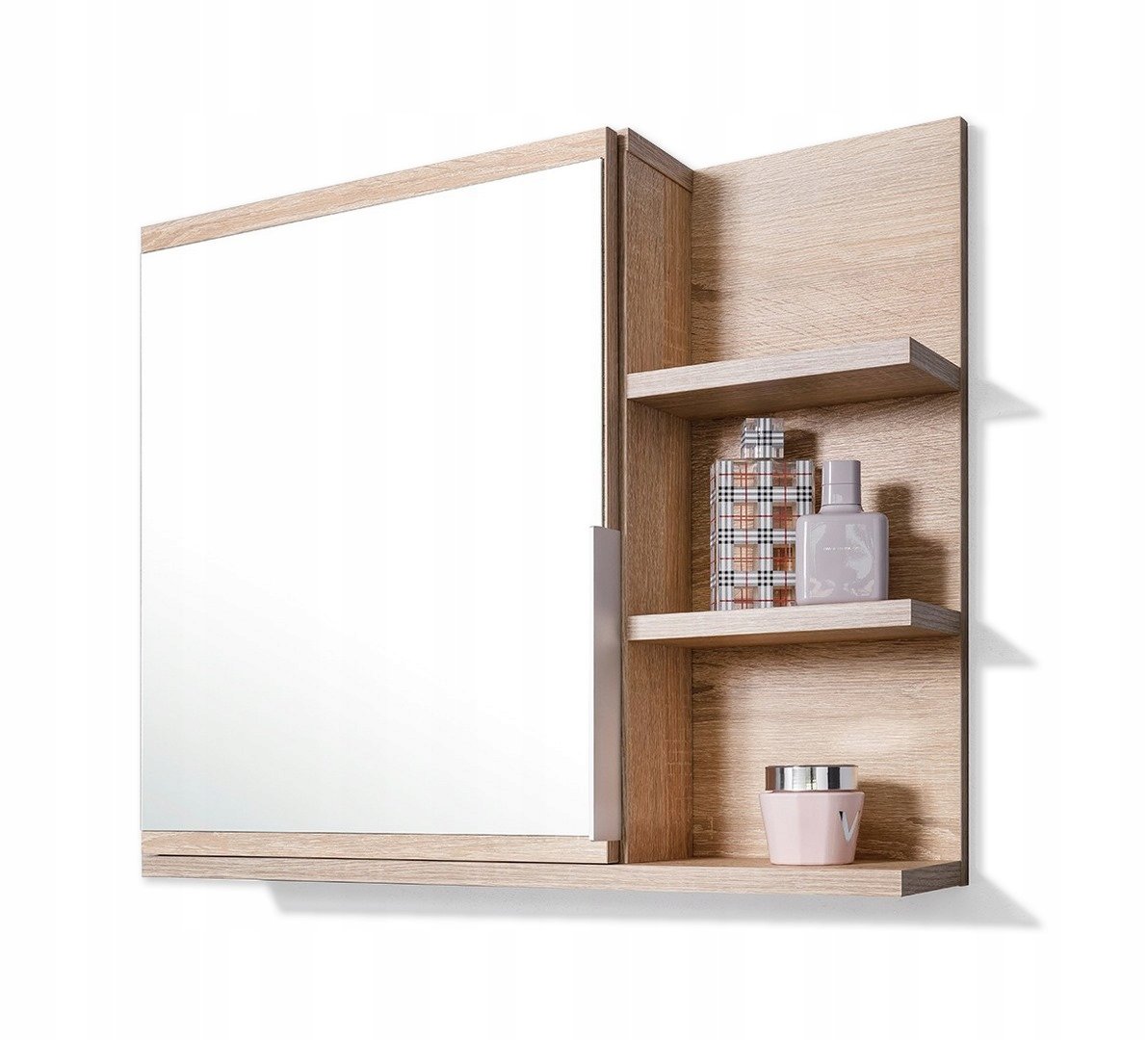 Szafka łazienkowa z lustrem prawa, DOMTECH, dąb sonoma, 60x50x14,1 cm