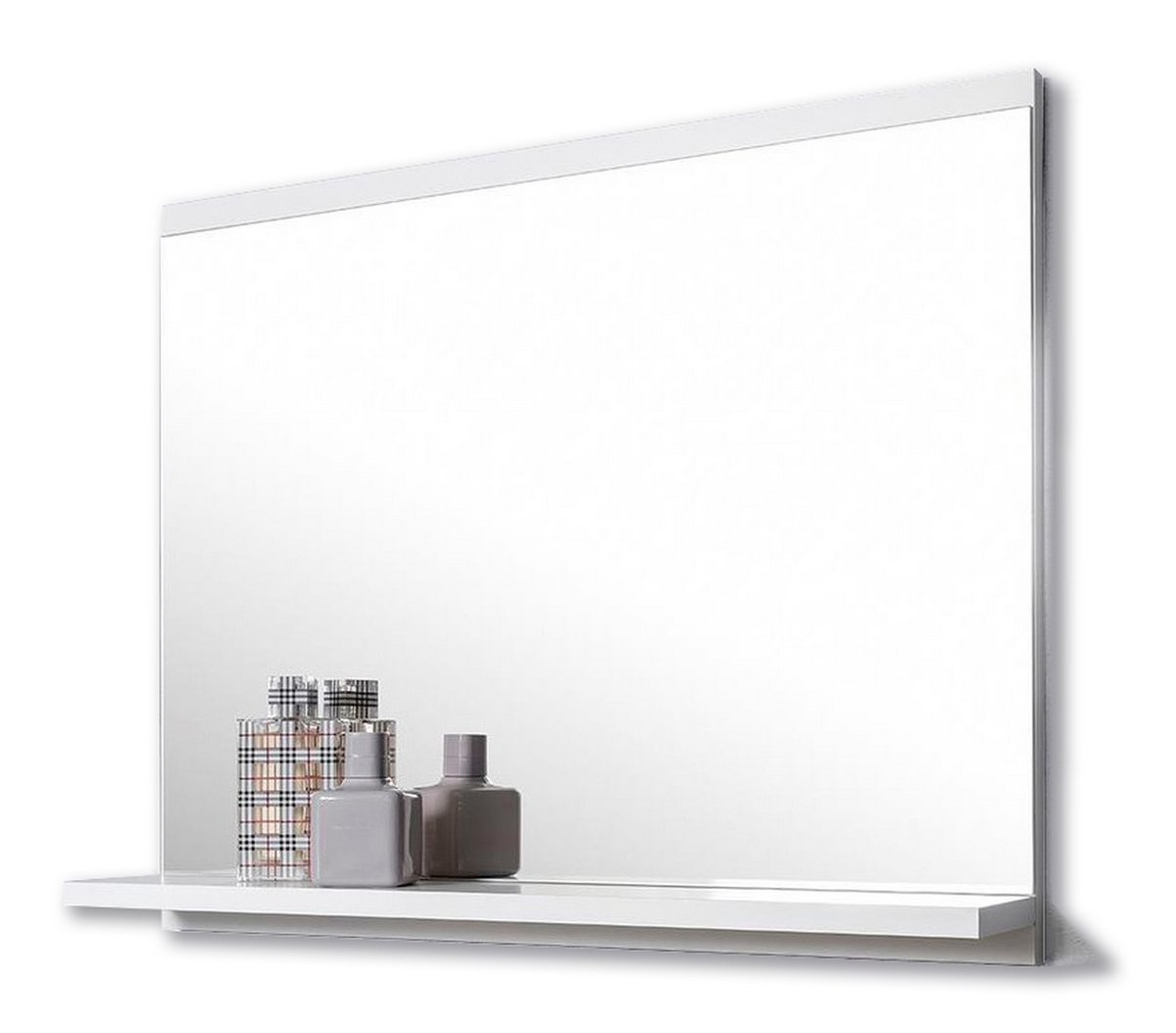 Lustro łazienkowe z półką, DOMTECH, białe, 50x60x12 cm