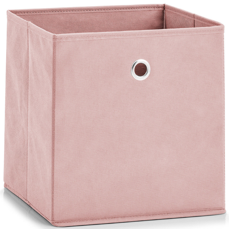 Zeller Pudełko tekstylne, 28x28x28 cm, różowe