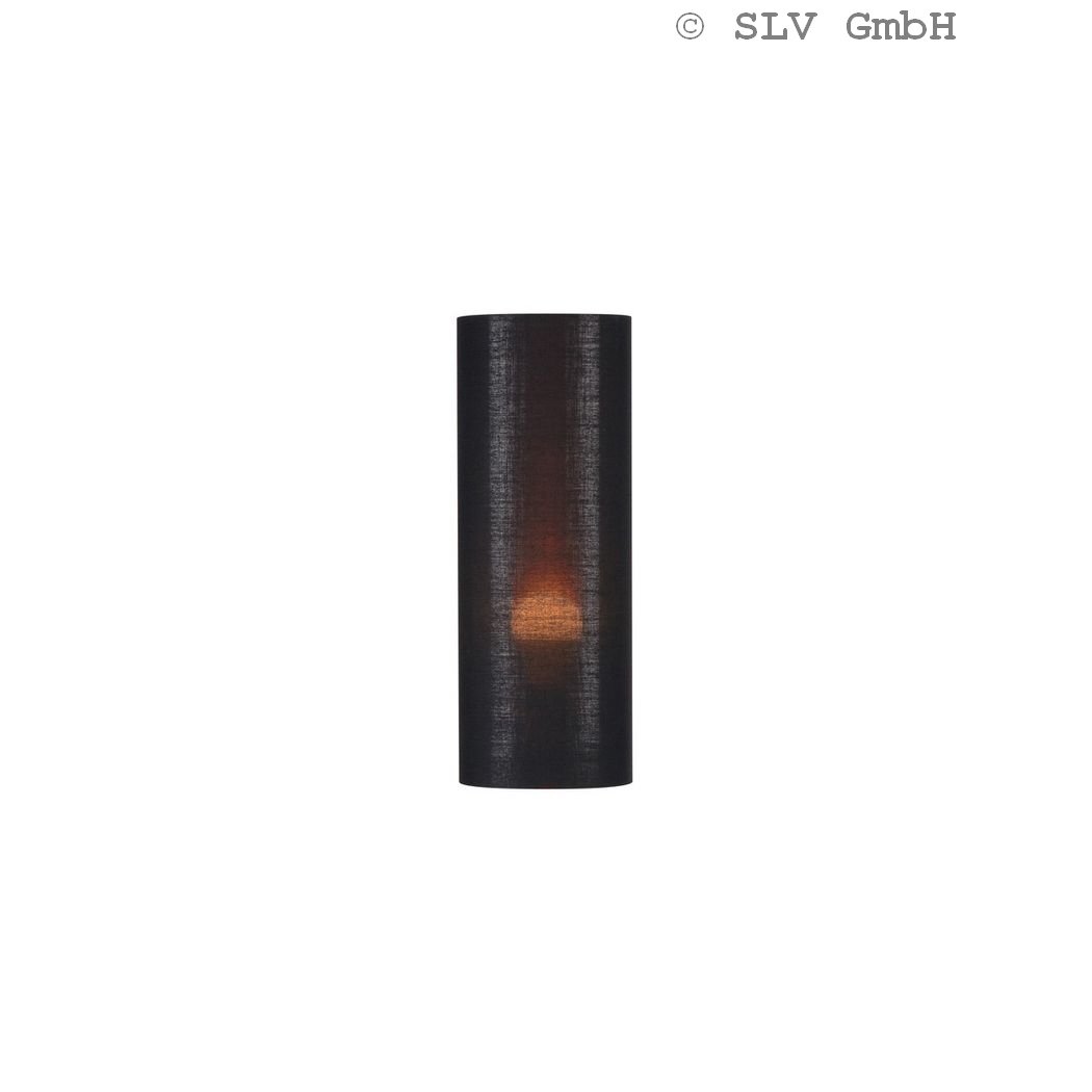 SLV Abażur FENDA D150 H400 cylindryczny czarny/miedź 156152