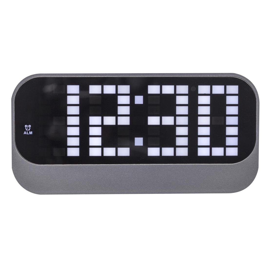 Nextime Zegar Led Loud Alarm, czarny, 8,5x17,5x5 cm