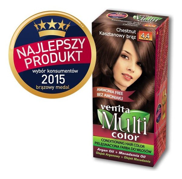 Venita Multi Color, farba do włosów, 4.4 Kasztanowy Brąz