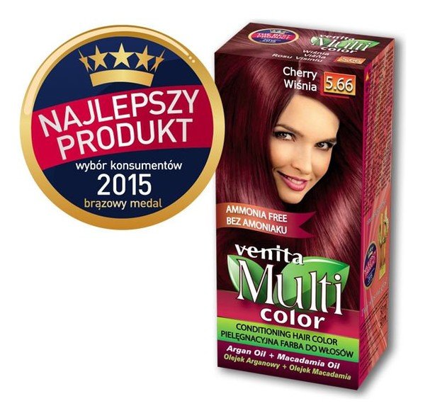Venita Multi Color, farba do włosów, 5.66 Wiśnia