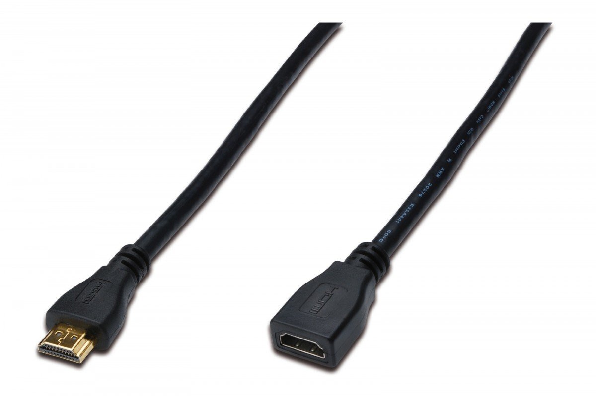 Assmann Przedłużacz HDMI Highspeed Ethernet V 1.4 3D GOLD A M/Ż 2m 1_207541