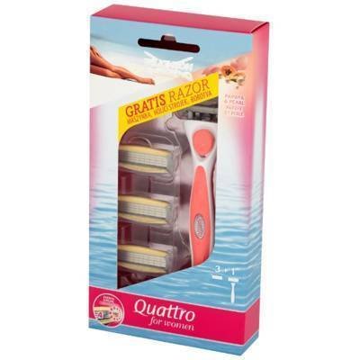 Wilkinson Sword Quattro for Women 4 ostrza do golenia + 1 ostrza 7001143U