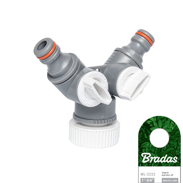 Bradas bradas WL-2222 2-kierunkowy  zawór z przyłączem łazienkowa, biały, 8 x 10 x 5 cm 5904182442892