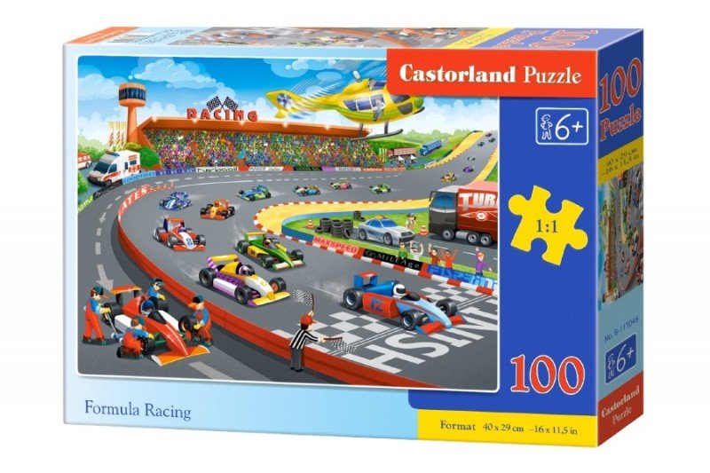 Castorland Puzzle 100 elementów. Wyścig Formuły 1