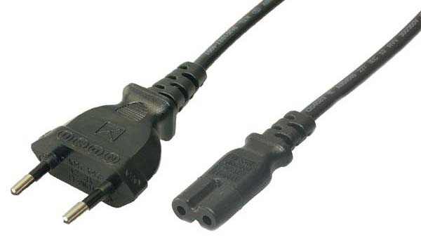 Logilink Kabel zasilający Power Cord, Euro - Euro8, black, 1,80m - CP09 (CP092)