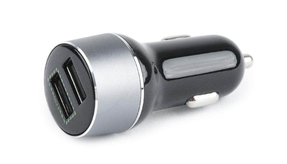 Gembird Ładowarka samochodowa 2xUSB/2.1A/czarna (EG-U2QC3-CAR-01)