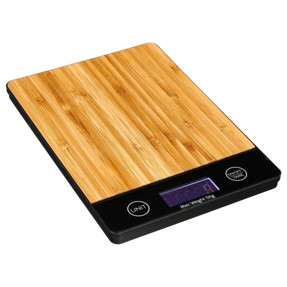 Elektroniczna waga kuchenna drewno bambusowe 135295