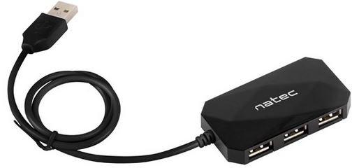 Natec HUB USB 4 LOCUST USB 2.0 BLACK (NHU-0647)