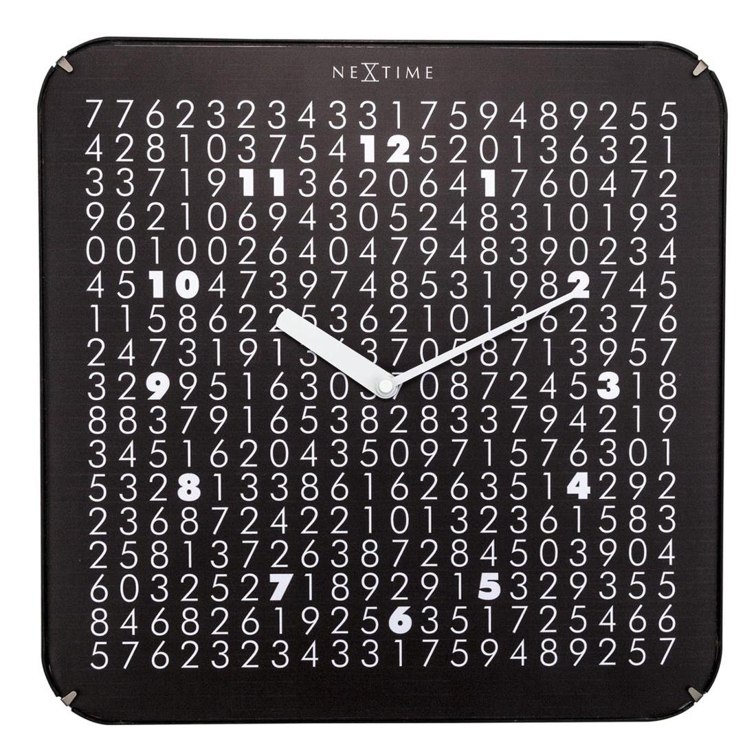 Nextime Zegar ścienny Labyrinth, czarny, 35x35x5 cm