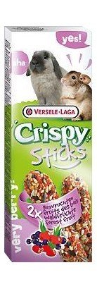 Versele-Laga Crispy Sticks Rabbit & Chinchilla Forest Fruits - Kolby Dla Królików I Szynszyli Z Leśnymi Owocami 110G