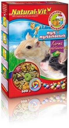 Natural-Vit Spichlerz Dla gryzonia - Mysz i myszoskoczek 0,5 kg 7992