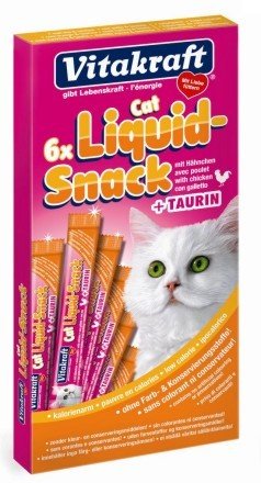 Vitakraft Cat Liquid Snack przysmak dla kota smak kurczak tauryna 6szt