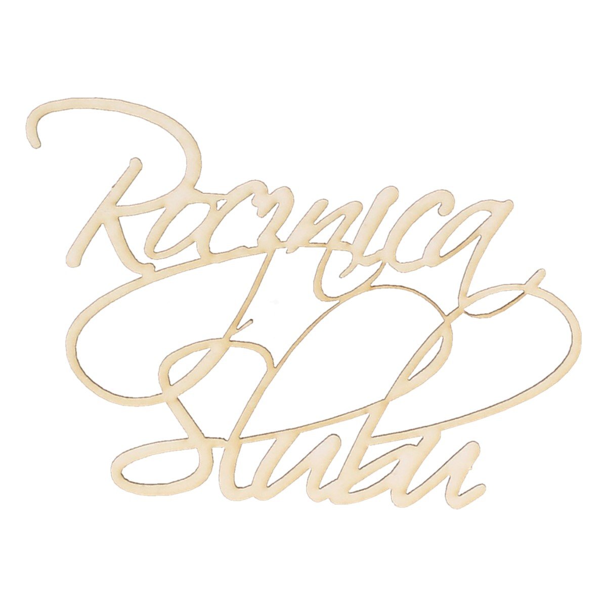 EKO-DECO, napis, Rocznica Ślubu, tekturowy